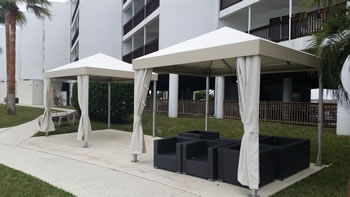 seating, motel, shade structure