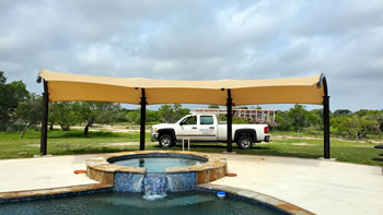 fountain, accent, walkway, shade structure