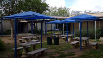 school, seating, chair, playground, shade structures