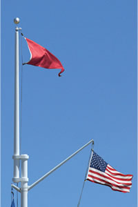 flag and flag pole